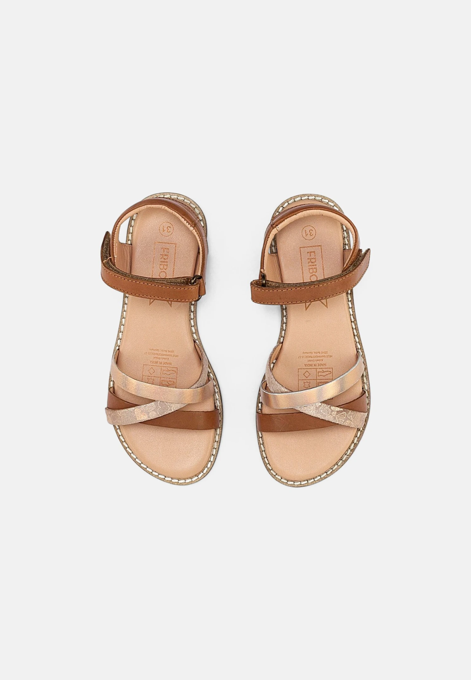 Friboo Leather Sandals - Sandalen - Cognac - Afbeelding 4