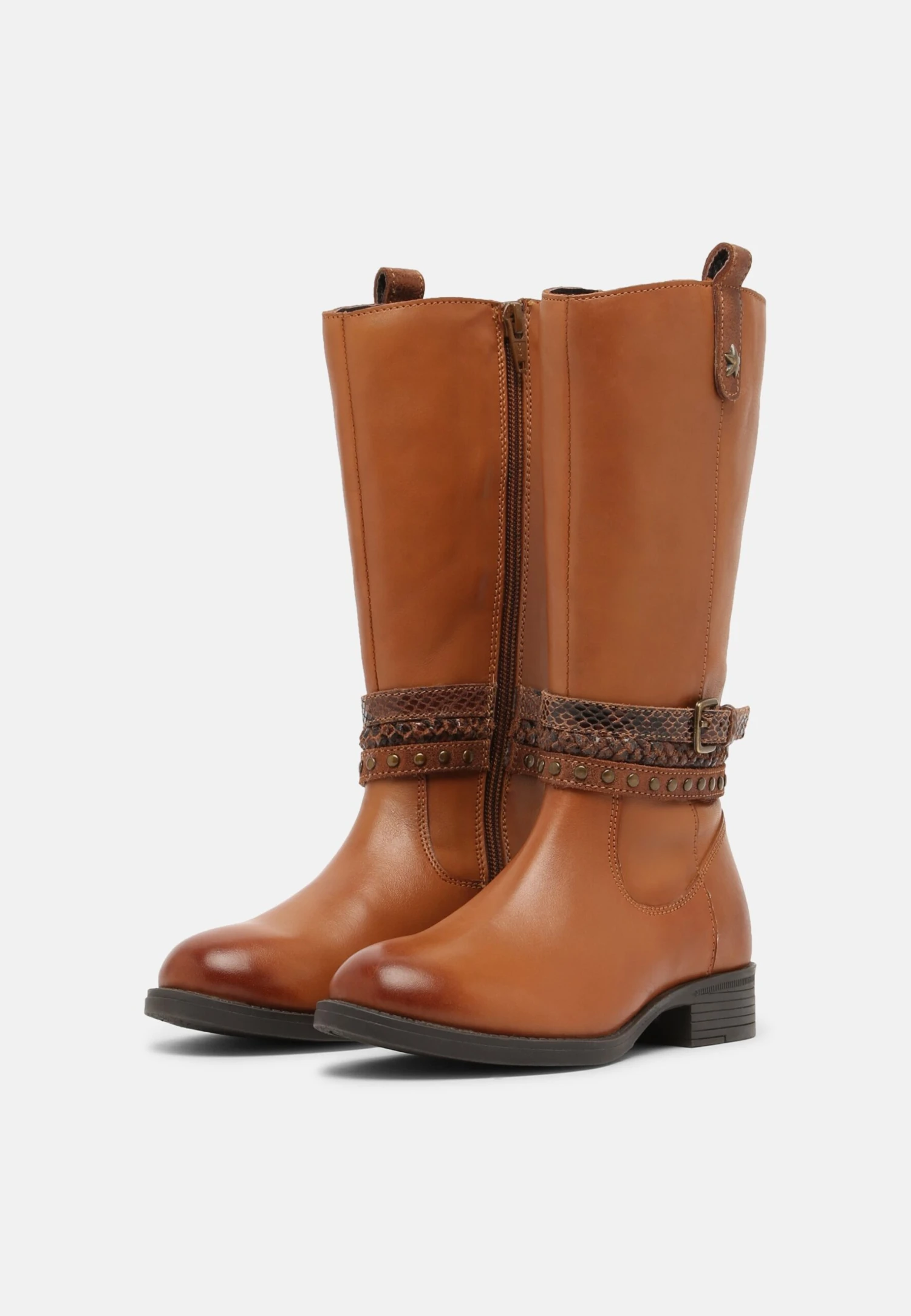 Friboo Cowboy-/Bikerlaarzen - Cognac - Afbeelding 2