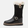 Friboo Leather - Snowboots- Black