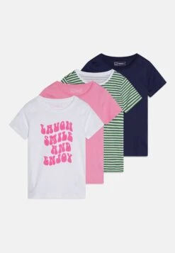Friboo 4 Pack - T-Shirt Print - Multi-Coloured/White /Pink