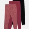 Friboo 3 Pack - Legging - Black/Pink/Purple